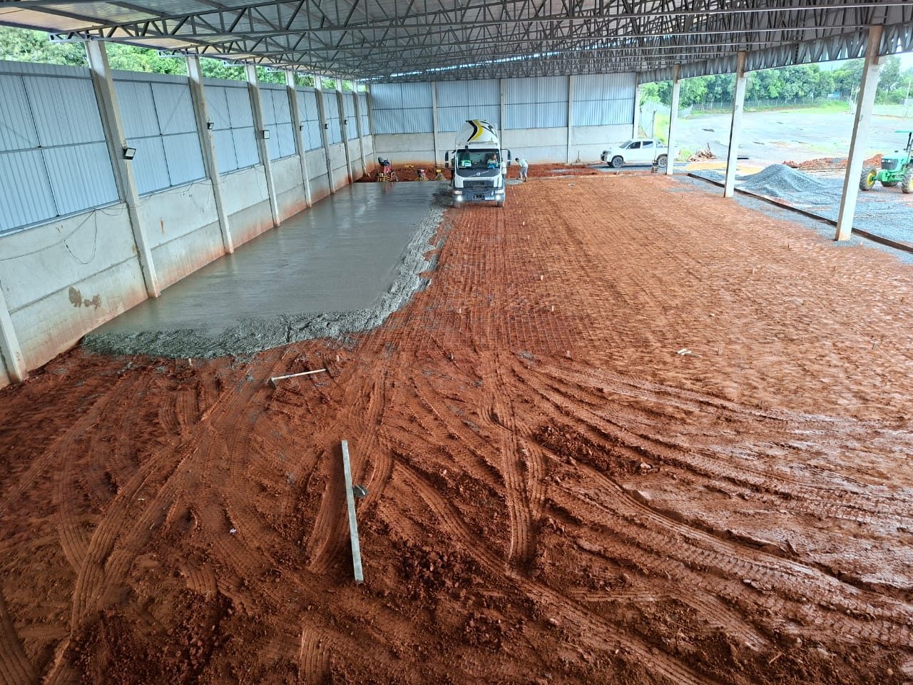 Concretagem em galpão